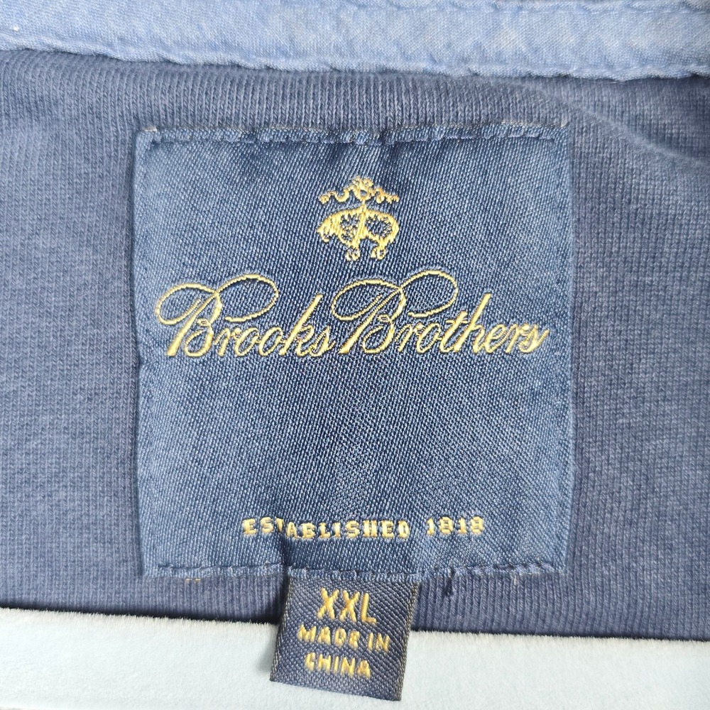Brooks Brothers Sweatshirt Mens XXL Gray 1/4 Zip Pullover Embroidered Horse Logo - Picture 4 of 10